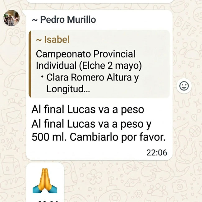 Mensaje de última hora